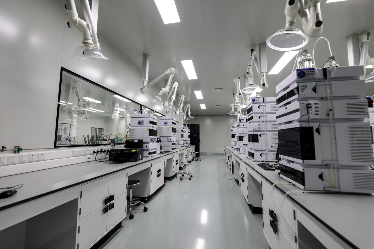 industrial building with equipment