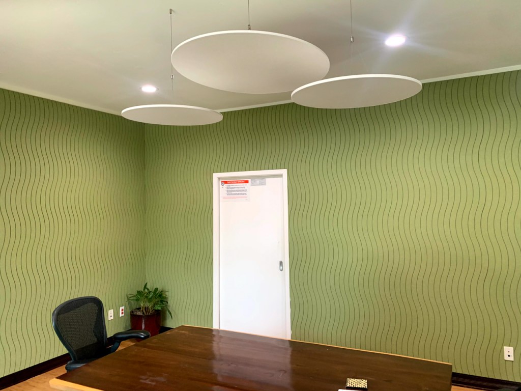 suspended acoustic cloud